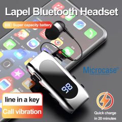Microcase Led Ekranlı Makaralı Kulak İçi Wireless Bluetooth Kulaklık Siyah - AL4869