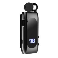 Microcase Led Ekranlı Makaralı Kulak İçi Wireless Bluetooth Kulaklık Siyah - AL4869