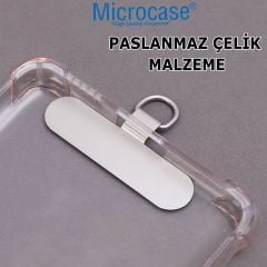 Microcase Telefon İp Askılıklar için Paslanmaz Çelik Tutacak Bağlantı Parçası Gold -AL4832 10 Adet