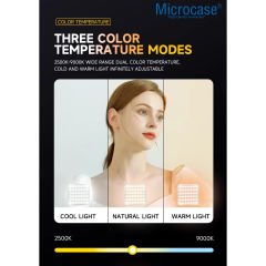 Microcase Şarjlı Çok Fonksiyonlu Ayarlanabilir Ürün Çekim Işığı Softbox Fotoğraf Stüdyo Cep Ledi -  AL4871