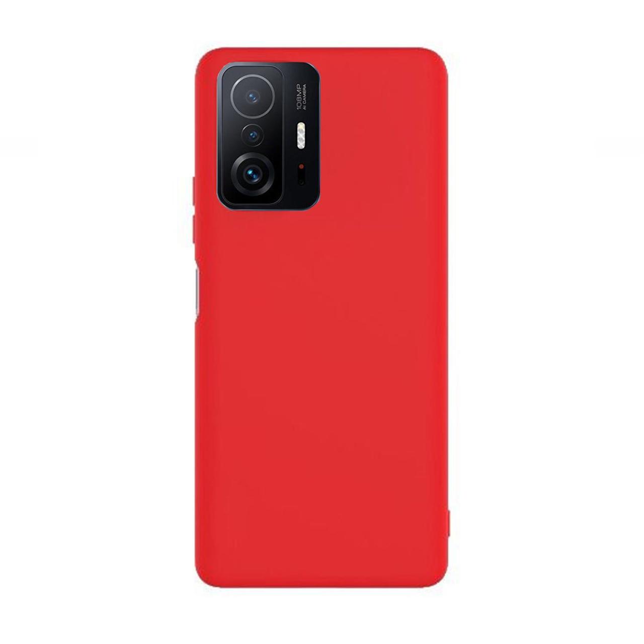 Microcase Xiaomi Mi 11T Pro Premium Matte Silikon Kılıf - Kırmızı