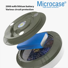 Microcase Askılı 6 Fonksiyonlu 10 Mt Güneş Enerjili Şarj Edilebilir Rgb Led Kamp Ve Dekorasyon Işığı - AL5316