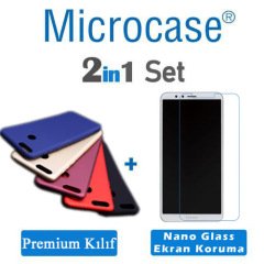 Huawei Honor 7X Premium Matte Silikon Kılıf + Ekran Koruma