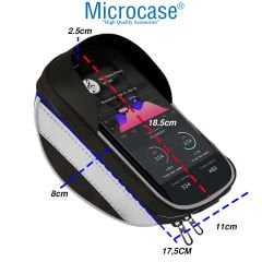 Microcase Universal Su Geçirmez Reflektörlü Bisiklet Motosiklet Scooter Telefon Tutucu Fermuarlı Çanta - AL4211