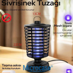 Microcase 4W Asılabilir Uv Işıklı Elektirikli Sinek Sivrisinek Öldürücü - AL5322