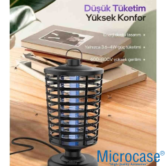 Microcase 4W Asılabilir Uv Işıklı Elektirikli Sinek Sivrisinek Öldürücü - AL5322