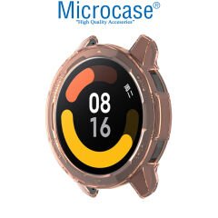 Microcase Xiaomi Watch S1 Active Önü Açık Tasarım Silikon Kılıf - Pembe