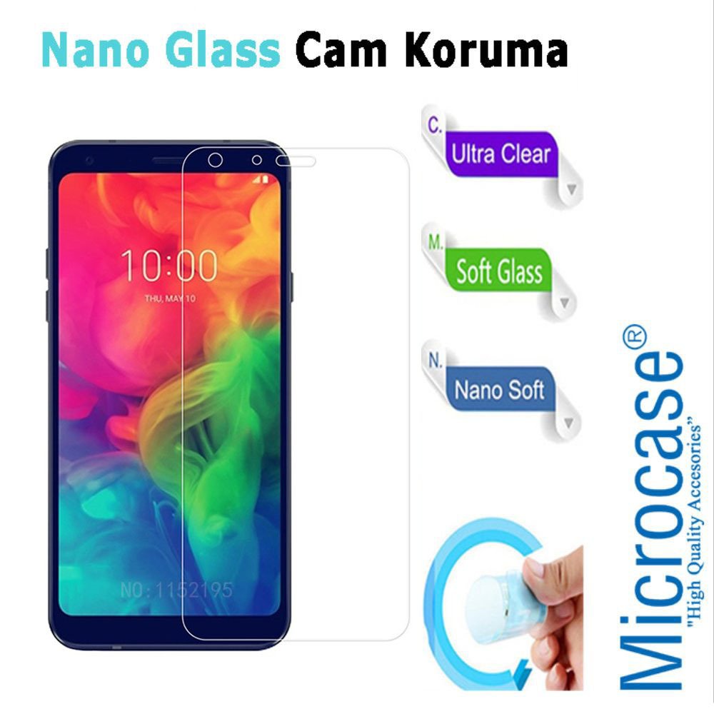 Microcase LG Q7 Plus Nano Glass Cam Ekran Koruma Filmi