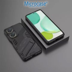 Microcase Huawei Nova 11i Matrix Serisi Armor Standlı Perfect Koruma Kılıf - Siyah AL3416