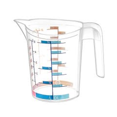 Microcase 500ml Saplı Plastik Dereceli Renkli Ölçü Kabı - AL4692