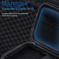 Microcase Harddisk Usb bellek Hafıza Kartı vb Taşıma Çantası 2.5 inch - Siyah AL2783