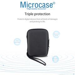Microcase Harddisk Usb bellek Hafıza Kartı vb Taşıma Çantası 2.5 inch - Siyah AL2783