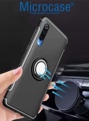 Xiaomi Mi 9 Yüzük Standı Armor Kılıf + Araç Tutucu