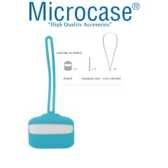 Microcase Airpods Pro Boyun Askılıklı Silikon Koruma 3in1 Set - Turkuaz