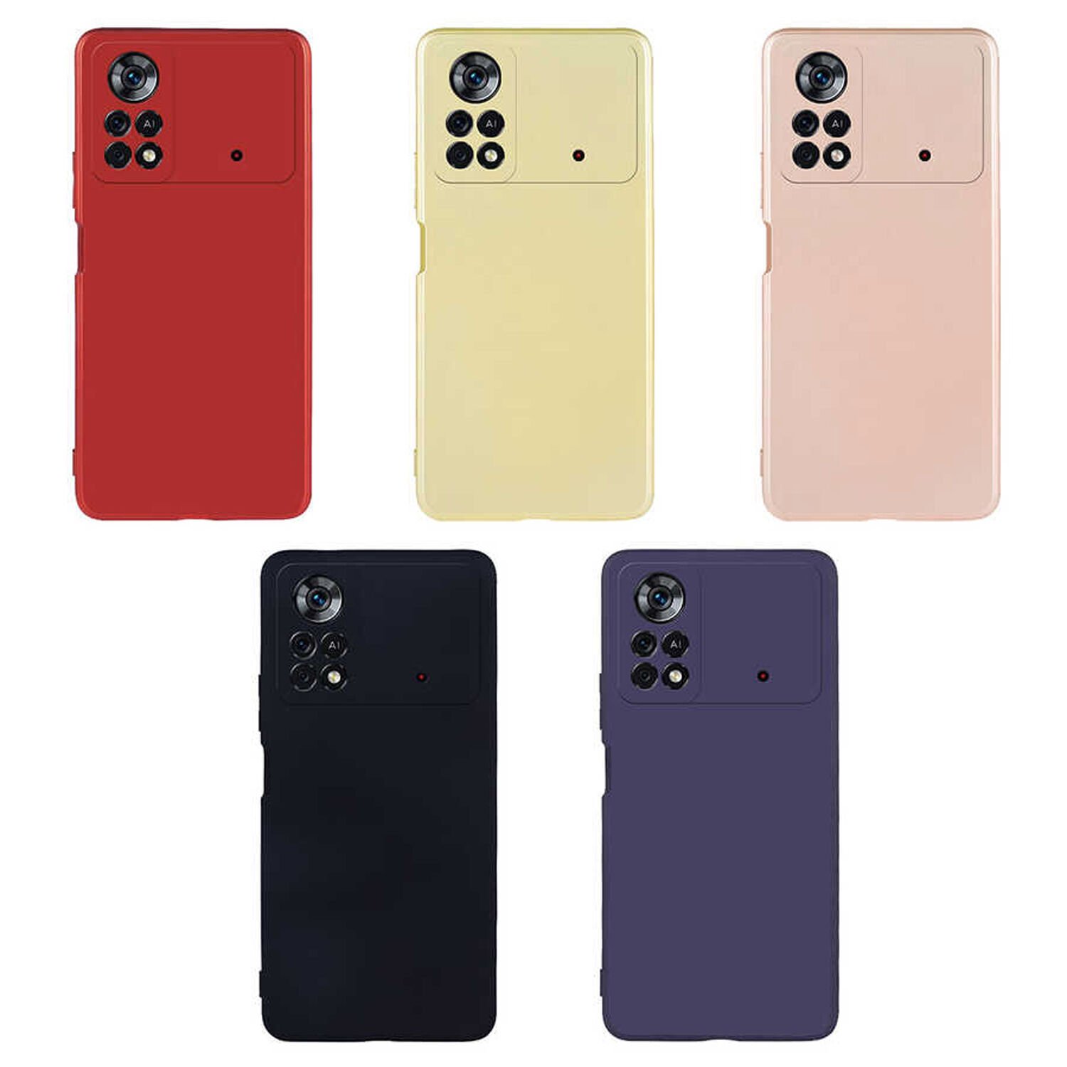 Microcase Xiaomi Poco X4 Pro 5G Premium Matte Silikon Kılıf