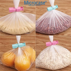Microcase Plastik Poşet Saklama Malzemesi Ağız kapama Aleti Kıskacı - AL5306 20 Adet
