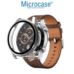 Microcase Xiaomi Watch S1 Ekran Korumalı Sert Slim Rubber Kılıf - Şeffaf