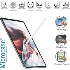 Microcase Lenovo Tab P11 (2.Nesil) TB132FU 11.5 inch Tablet Paper Like Pencil Destekli Kağıt Hissi Veren Mat Ekran Koruyucu AL3289