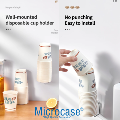 Microcase Yapışkanlı Duvara Yüzeye Monte Kağıt Bardak Askılığı - AL5307 1 ADET