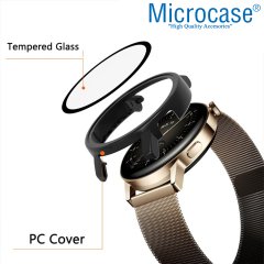 Microcase Xiaomi Watch S1 Ekran Korumalı Sert Slim Rubber Kılıf - Şeffaf