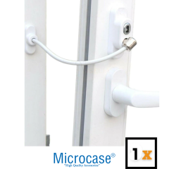 Microcase Çelik Halatlı Anahtarlı Kablolu Pvc Kapı Pencere Emniyet Hırsız Çocuk Güvenlik Kilidi - AL5186 1 ADET