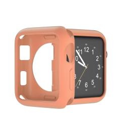 Microcase Apple Watch 7 41 mm Önü Açık Mat Silikon Kılıf - Toz Pembe