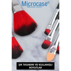 Microcase 7'li Makyaj Fırça Seti Metal Kutulu Siyah - AL3859