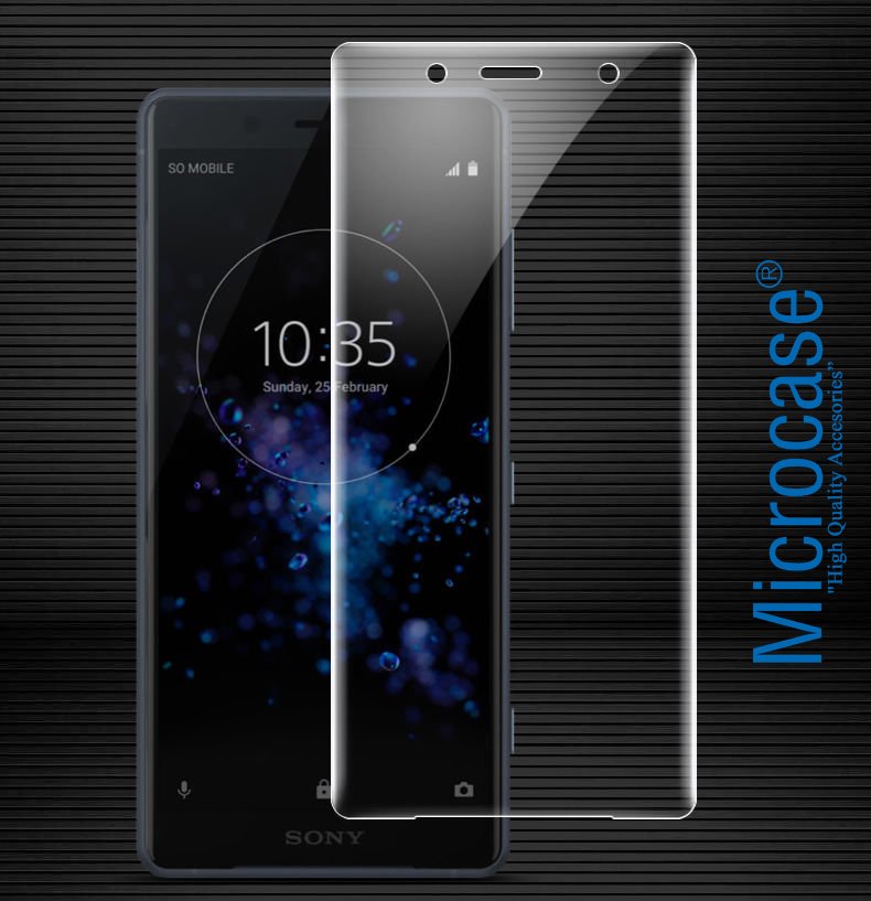 Microcase Sony Xperia XZ2 Compact Full Ön Kaplama TPU Koruma Film