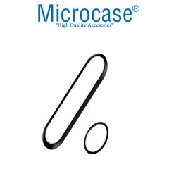 Microcase Xiaomi Mi 10 Kamera Lens Koruma Halkası - Açık Tasarım Siyah