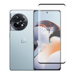 Microcase OnePlus Ace 2/OnePlus 11R Tam Kaplayan Çerçeveli Tempered Ekran Koruyucu - Siyah AL3276