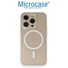 Microcase iPhone 14 Pro için Magsafe Manyetik Darbeye Dayanıklı Yarı Esnek Plastik TPU Mat Kılıf - AL8118