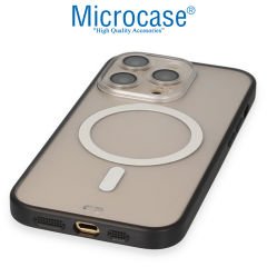 Microcase iPhone 14 Pro için Magsafe Manyetik Darbeye Dayanıklı Yarı Esnek Plastik TPU Mat Kılıf - AL8118