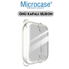 Microcase Xiaomi Amazfit Bip Önü Kapalı Tasarım Silikon Kılıf - Şeffaf
