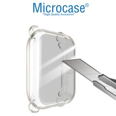 Microcase Xiaomi Amazfit Bip Önü Kapalı Tasarım Silikon Kılıf - Şeffaf