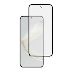 Microcase Huawei Nova 11 Tam Kaplayan Çerçeveli Tempered Ekran Koruyucu - Siyah AL3276