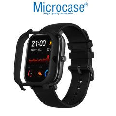 Microcase Xiaomi Amazfit GTS Önü Açık Tasarım Plastik Kılıf - Siyah