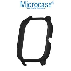 Microcase Xiaomi Amazfit GTS Önü Açık Tasarım Plastik Kılıf - Siyah