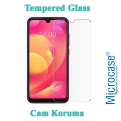 Microcase Xiaomi Mi Play Tempered Glass Cam Ekran Koruma