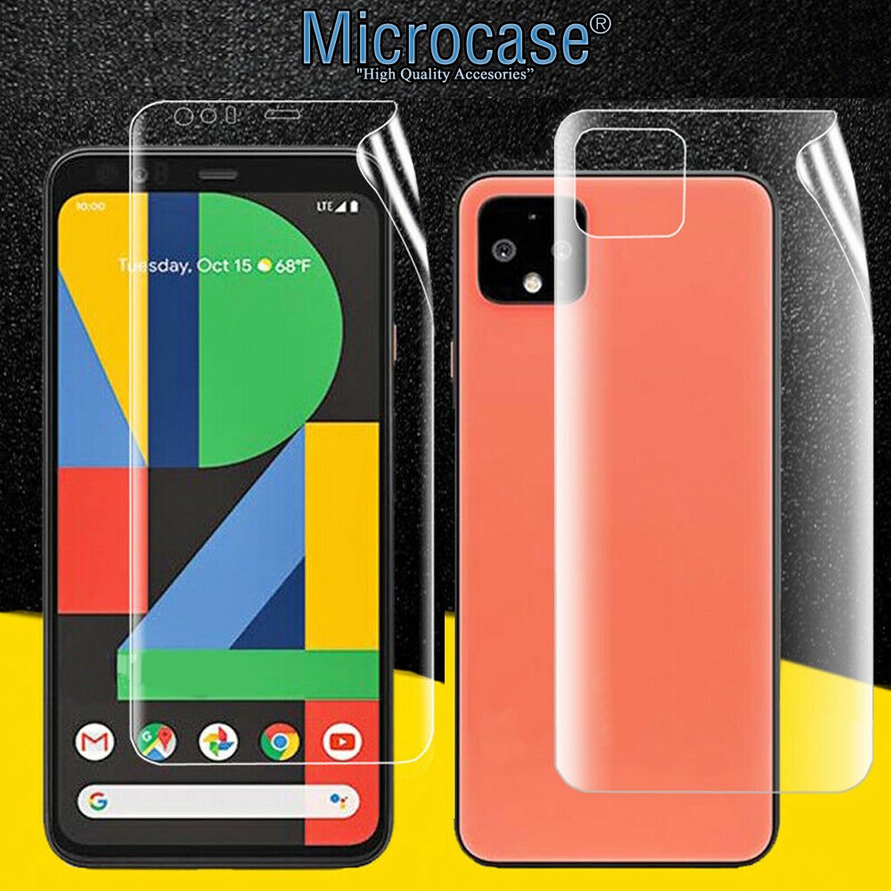 Microcase Google Pixel 4 XL Full Ön Arka Kaplama Koruma Filmi