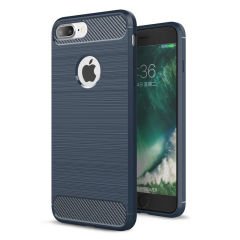 Apple İphone 6 Plus 6s Plus Brushed Carbon Fiber Silikon Kılıf