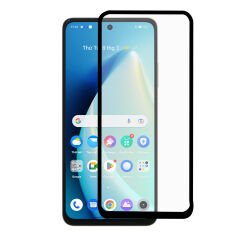 Microcase Realme C55 Tam Kaplayan Çerçeveli Tempered Ekran Koruyucu - Siyah AL3276