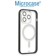Microcase iPhone 14 Pro Max için Magsafe Manyetik Darbeye Dayanıklı Yarı Esnek Plastik TPU Mat Kılıf - AL8118