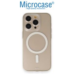 Microcase iPhone 14 Pro Max için Magsafe Manyetik Darbeye Dayanıklı Yarı Esnek Plastik TPU Mat Kılıf - AL8118