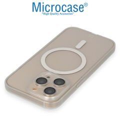 Microcase iPhone 14 Pro Max için Magsafe Manyetik Darbeye Dayanıklı Yarı Esnek Plastik TPU Mat Kılıf - AL8118