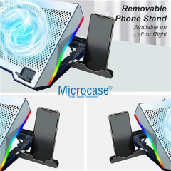 Microcase ZR924 Telefon Tutacaklı 6 Kademe Yükseklik Ayarlı Laptop Soğutucu - AL5210