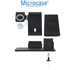 Microcase 3in1 Kalemlik Bölmeli Wireless Kablosuz Şarj Cihazı Standı - AL5319