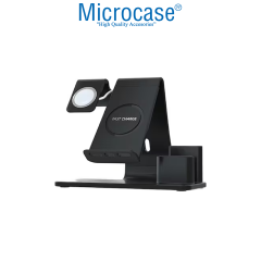 Microcase 3in1 Kalemlik Bölmeli Wireless Kablosuz Şarj Cihazı Standı - AL5319