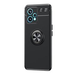 Microcase Oneplus Nord CE 2 Lite 5G Focus Serisi Yüzük Standlı Silikon Kılıf - Siyah