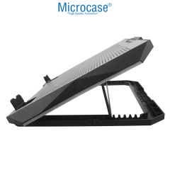 Microcase ZR608 Telefon Tutacaklı 6 Kademe Yükseklik Ayarlı 8 Fanlı Laptop Soğutucu - AL5211