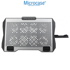 Microcase ZR608 Telefon Tutacaklı 6 Kademe Yükseklik Ayarlı 8 Fanlı Laptop Soğutucu - AL5211